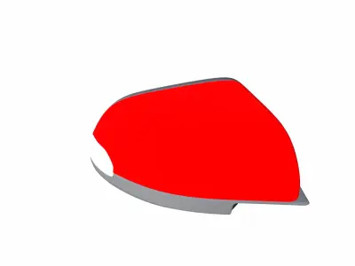 RT Side mirror Low-poly 3D model
