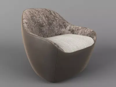 Bernhardt Becca Single Armchair 3D model