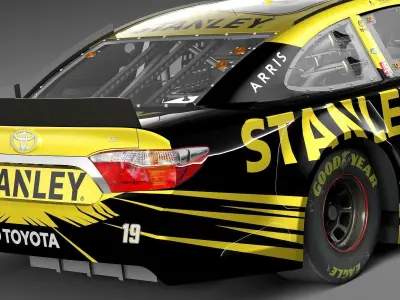 Nascar Toyota Camry Stanley 2015 LowPoly 3D model