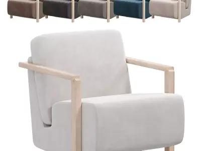 Franck Armchair by theinvisiblecollection 3D model