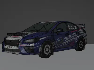 2015 Subaru WRX STi NR4  3D model