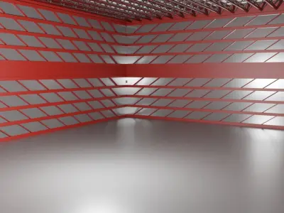  Hangar Interior Low-poly 3D model purchase
