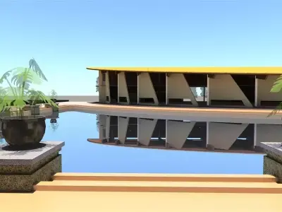 Plastering Workshop 3D model