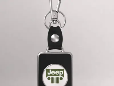 Jeep car logo keychain 3d model  3D model