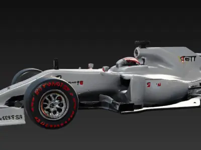 Formula 1 Car 3D Model Bundle 4 Models 3D print model