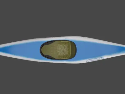 Slalom kayak - Galasport Caipi Low-poly 3D model