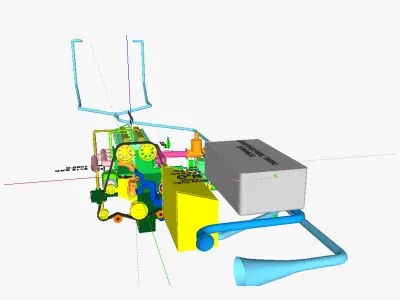 IC motor 1 gasoline 3D model