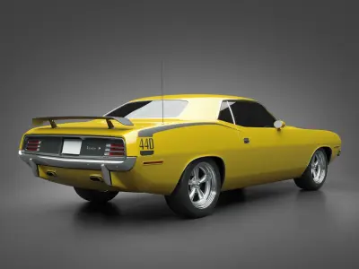 1970 Plymouth Cuda 440 3D model