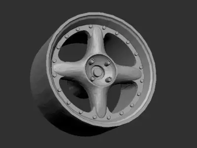 SSR Mark II R Wheels Rims 3D Print Ready Model 3D print model 3D print model