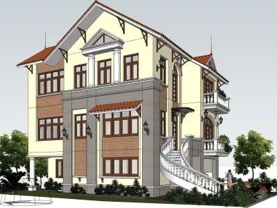 AQ Villa house 3D model