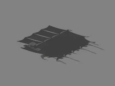 Game Nagisen Grassland - Camp Tent 01 3D model
