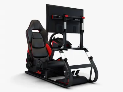 Racing Game Simulator Display v 2 3D model