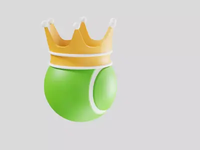 Tennis King Ball Crown 3D model