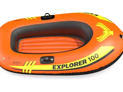 Intex Explorer 100 Inflatable Boat Series 3D model
