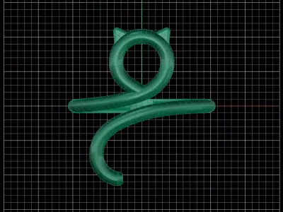 Minimal Abstract Ring 52 3D print model