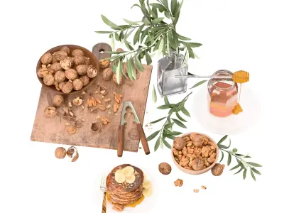 food decoration set 3D model