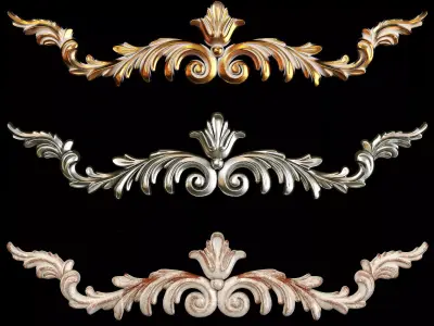 Classic carved 089 3D model