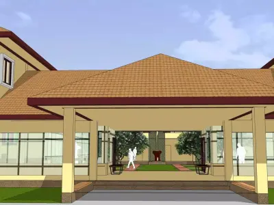 Apartment building 3D model