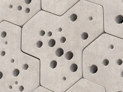 Stone Ngon stone hole decor n1 3D model