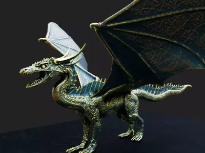 Great Horned Dragon 3D model