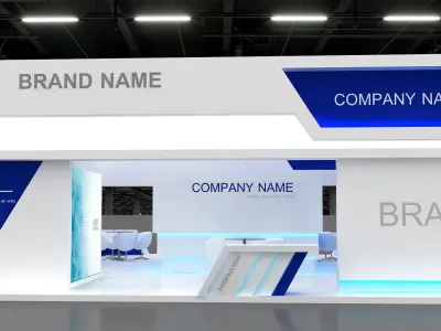 3D Model Exhibition Booth 3D model 3D model purchase