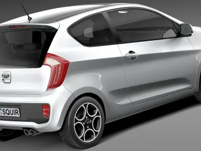 Kia Picanto 2013 3-door 3D model