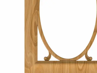 Carved picture frame STL 3D model