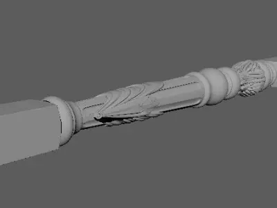antique baluster 3D model shop