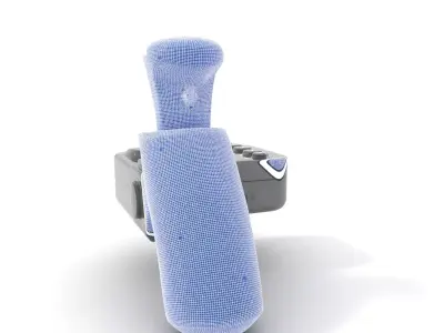 Joystick Controller Model Pack with Detailed Buttons and Grips Low-poly 3D model