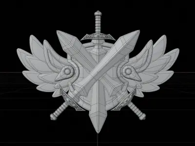 Platinum Tier 3D Illustration 3D model