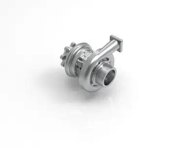 Turbocharger turbo 3D print model 3D print model