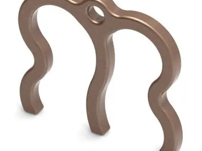 Classic Letter M - Pendant 3D print model