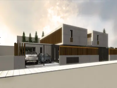 DEM18 modern house in cyprus 3D model