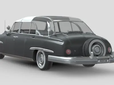 Lincoln Cosmopolitan Limousine Low-poly 3D model