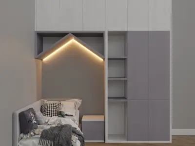 Wardrobe For Children 03 3D model