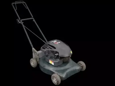 Lawn mower Low-poly 3D model