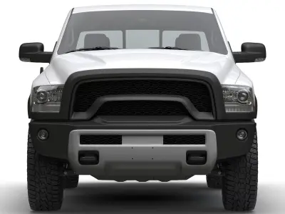 Generic Pickup 2 Rigged 3D model