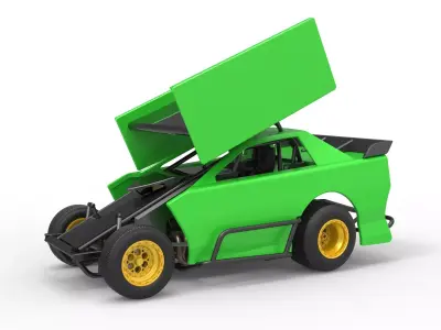 New Zealand Modified Stock car Version 2 Scale 1 to 25 3D print model