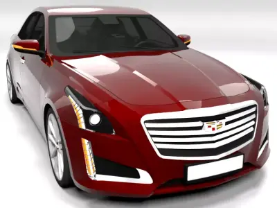 CADILLAC CTS Low-poly 3D model