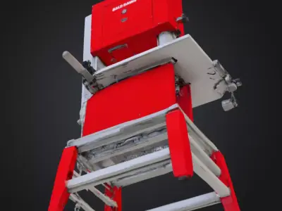 Einhell Wood Band Saw High-Quality 3D Printable Model Low-poly 3D model