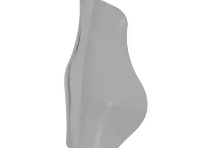 Transparent Motorcycle Windshield 3D model