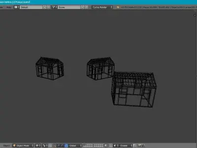 A Small House Low-poly 3D model