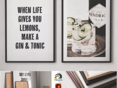 Posters -  Gin and Tonic 3D model