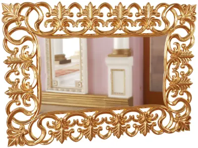 Mirror Italian Baroque big 3D model