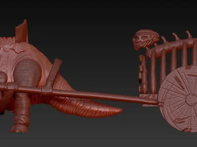 star wars blurg Prisoner Car Ewoks The Battle for Endor  3D print model