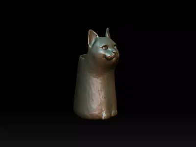 CAT POT 3D print model