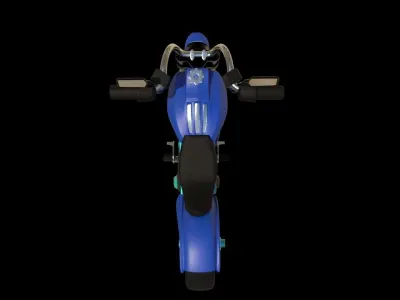 MotorBike motorcycle Low-poly 3D model