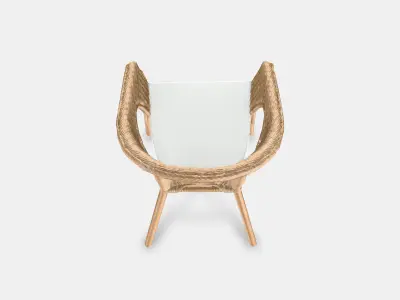 AGEN Armchair with plush cover 3D model