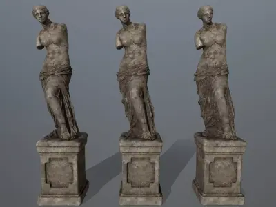 Venus  de  Milo Low-poly 3D model