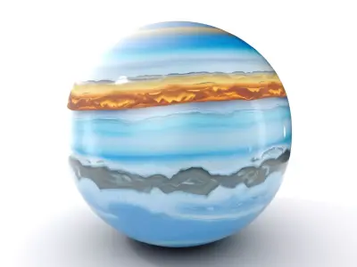 Planetary Atmosphere Sphere model pack Low-poly 3D model